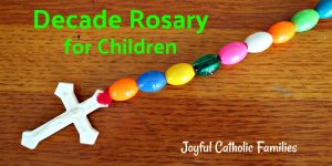 preschool children bead decade rosary