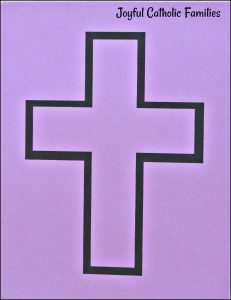 cross for decade floor rosary