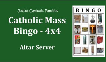 Catholic Mass BINGO - Altar Server - 4x4 - post picture