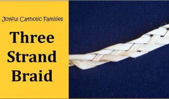 three strand braid palm weaving post picture