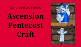 Ascension Pentecost Craft post picture