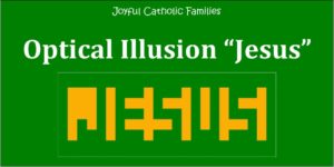 Optical Illusion "Jesus" post picture