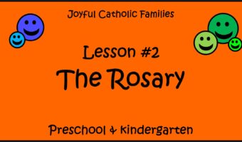 Year 1, Lesson #2, Rosary post picture