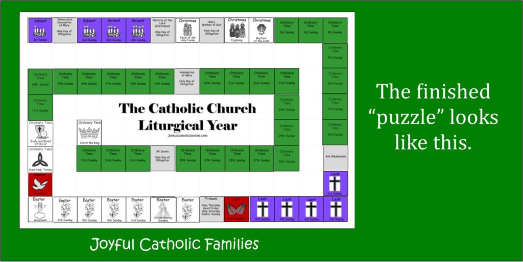 Liturgical crossword puzzle teacherspayteachers
