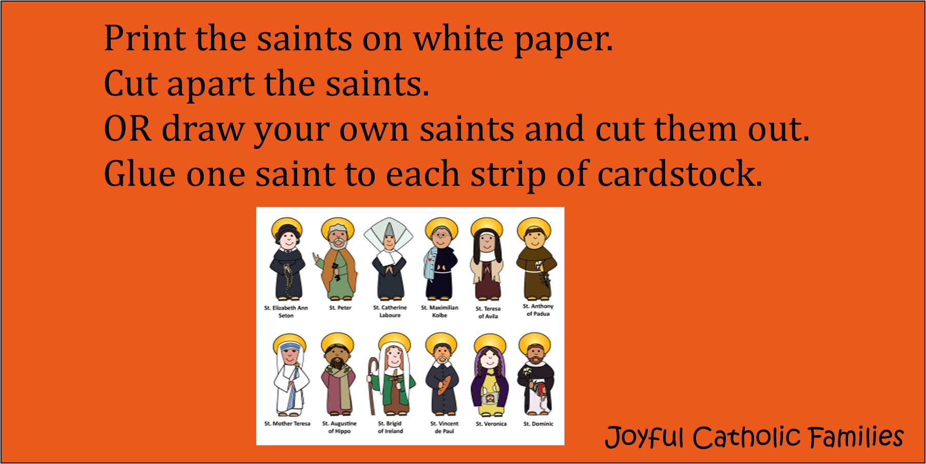 how to add saint pictures to saint pumpkin craft